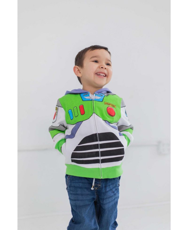 Boy's (6-12) Buzz Lightyear Cosplay Fleece Zip-Up Hoodie