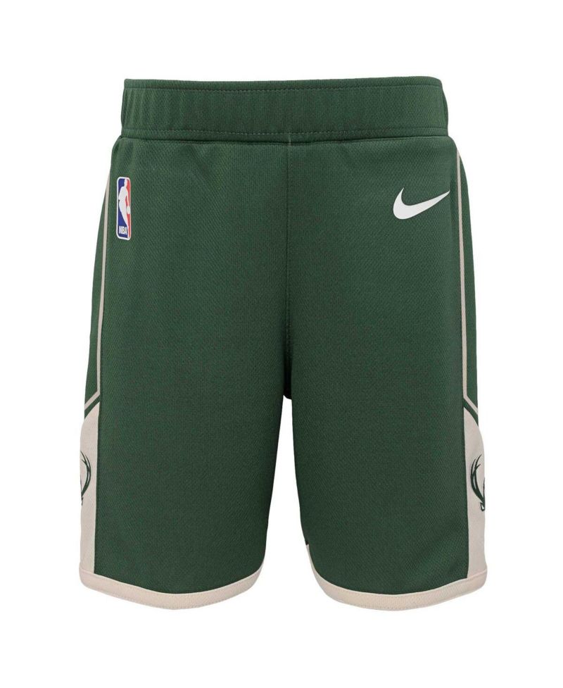 Little Boys and Girls Hunter Green Milwaukee Bucks Icon Replica jersey Shorts