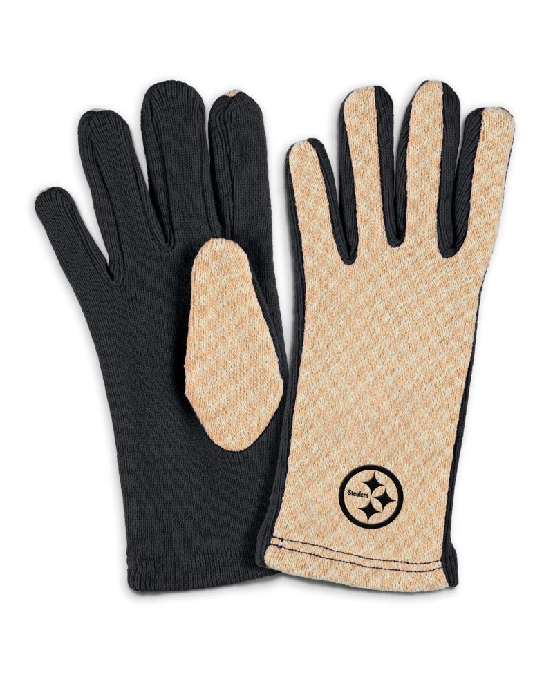 Women's Pittsburgh Steelers Tonal Microcheck Scarf Glove Set