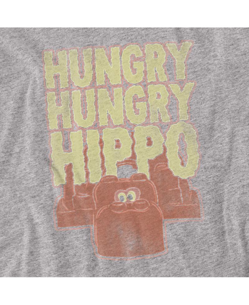 Big & Tall Hungry Hungry Hippos Wavy Logo with Red Hippo T Shirt