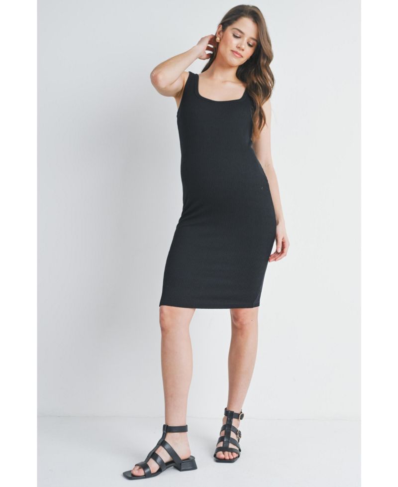 Women's Ribbed Knit Bodycon Tank Dress