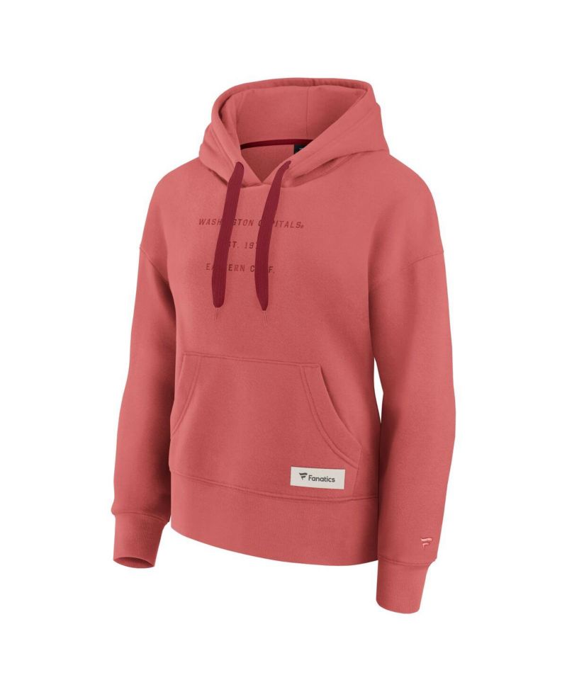Women's Red Washington Capitals Elements Future Ground Subtle Tonal Pullover Hoodie