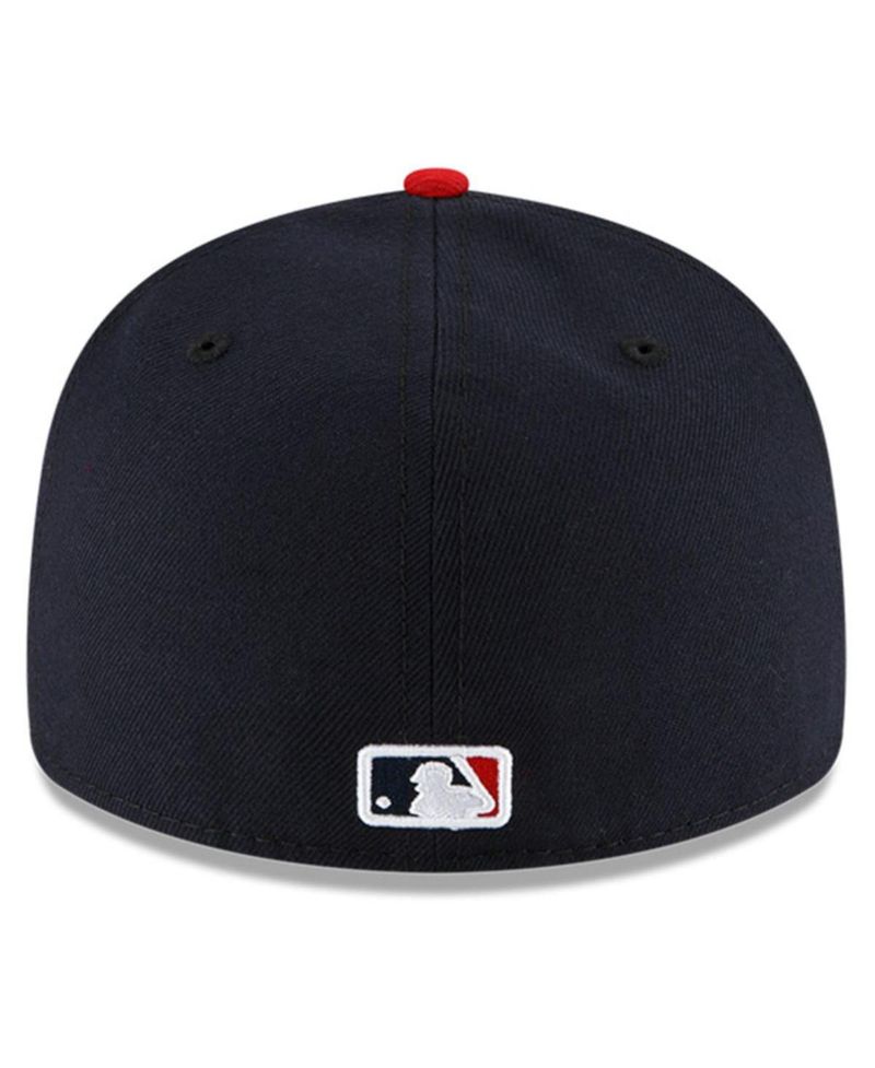 Men's Navy and Red Cleveland Guardians Authentic Collection On-Field Home Low Profile 59FIFTY Fitted Hat