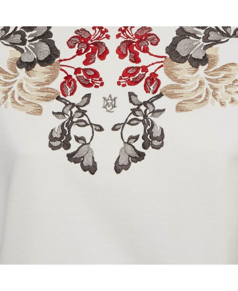 Women's Floral Embroidered Cotton Sweatshirt