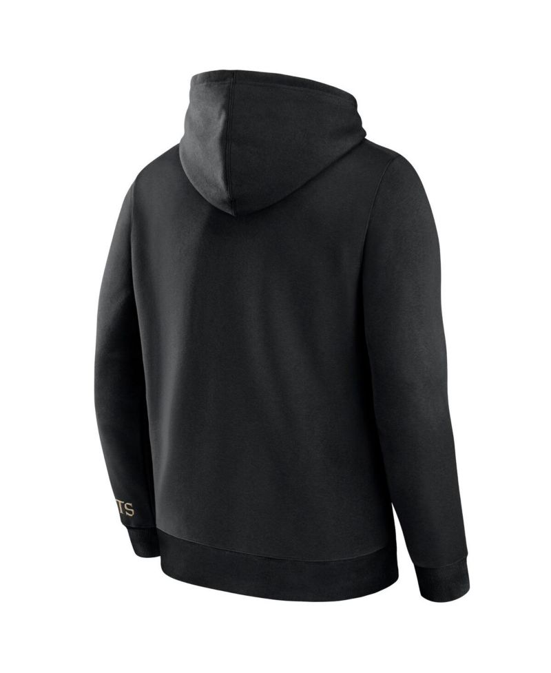 Men's Black New Orleans Saints Legacy Fleece Pullover Hoodie