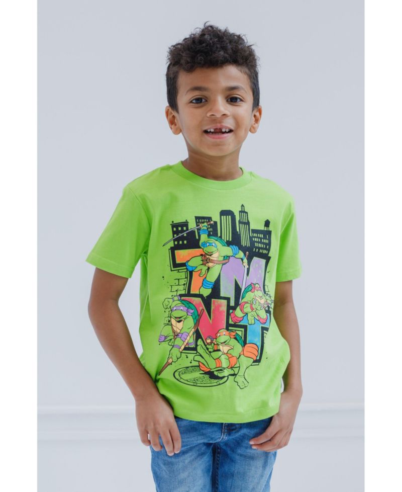 Toddler Boys Leonardo Michelangelo Donatello Raphael 3 Pack T-Shirts