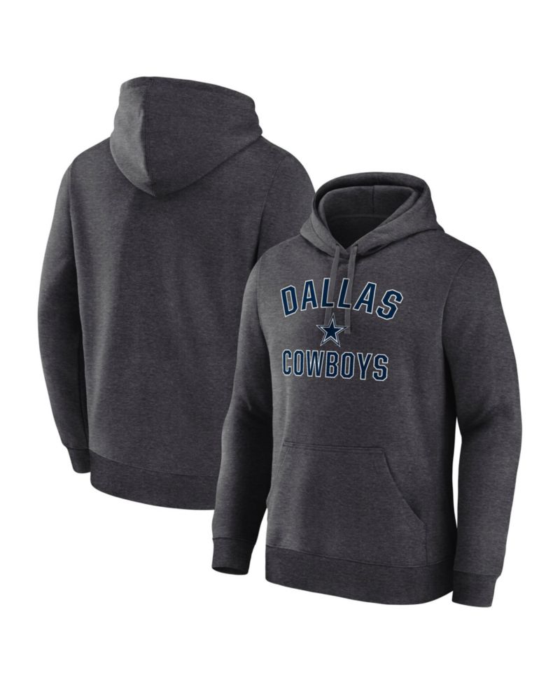 Men's Charcoal Dallas Cowboys Arch Victory Hoodie