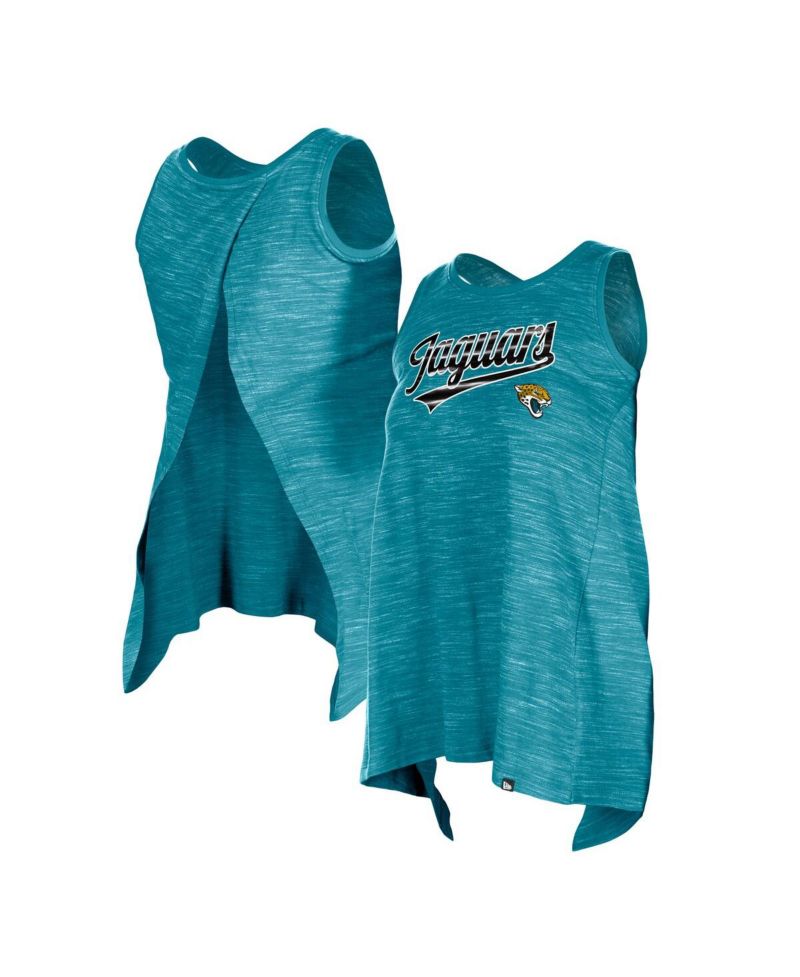 Women's Teal Jacksonville Jaguars Space Dye Active Tank Top