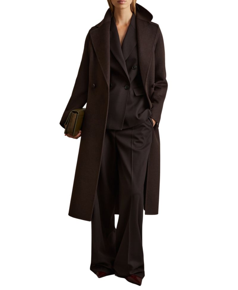 Women's Wool-Blend Double-Breasted Blindseam Coat
