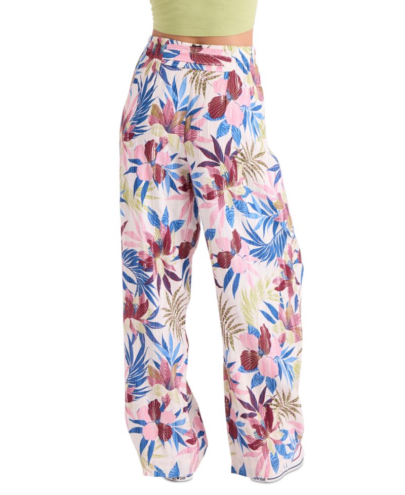 Women's Pull-On Wide-Leg Swim Cover-Up Pants
