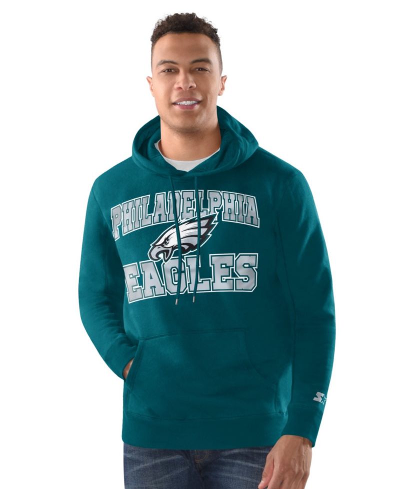 Men's Midnight Green Philadelphia Eagles Hoodie and Cuffed Knit Hat Combo Pack