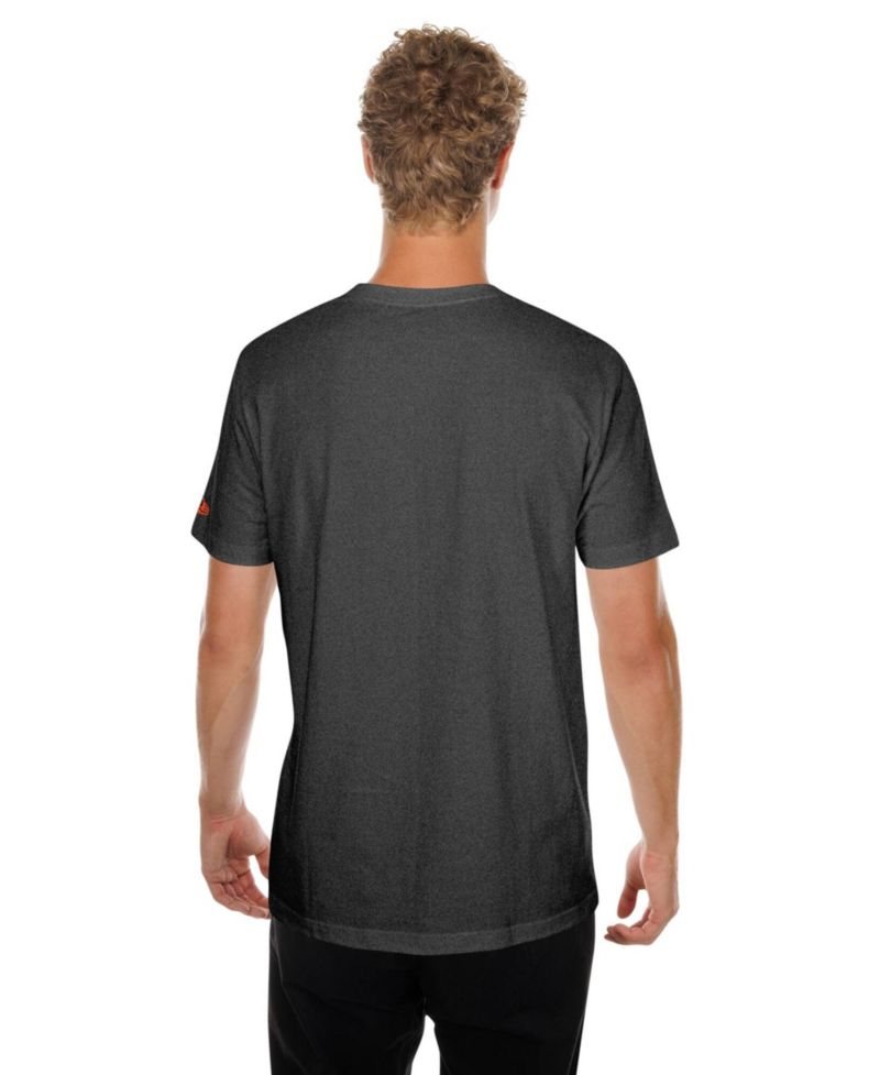 Men's Black San Francisco Giants Oversized Throwback Distressed T-Shirt