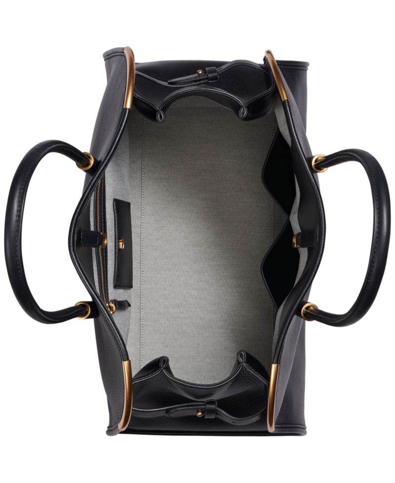 Satin Leather Tote Bag