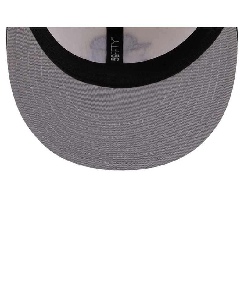 Men's Cream/Navy Detroit Tigers Bullpen Cart 59FIFTY Fitted Hat