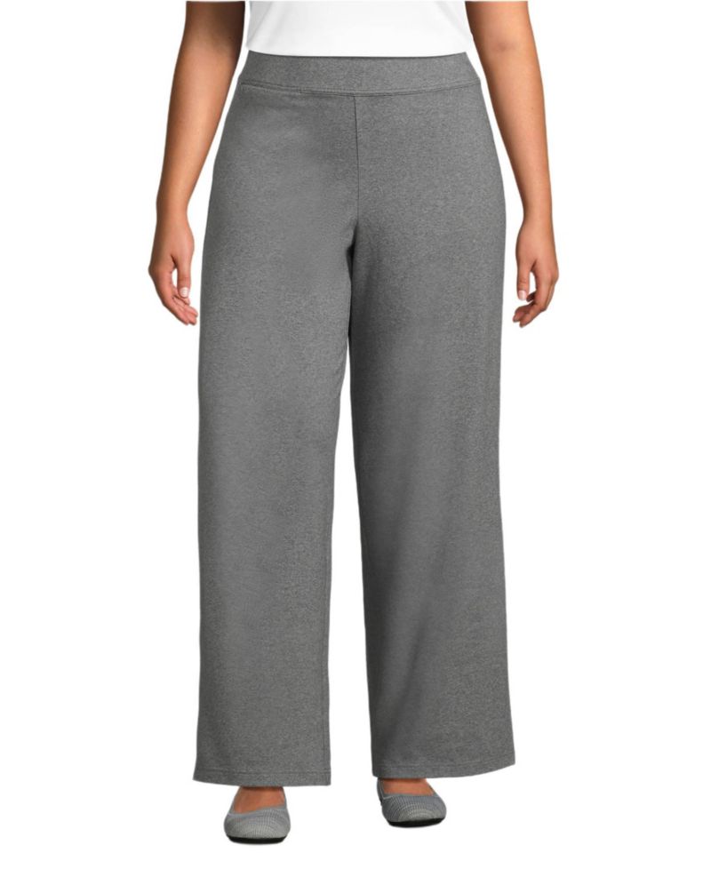Plus Size Starfish High Rise Pull On Wide Leg Pocket Pants