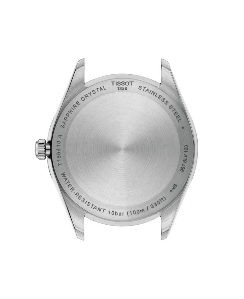 Men's Ice Blue Dial Silver Tone Stainless Steel Watch, 40mm