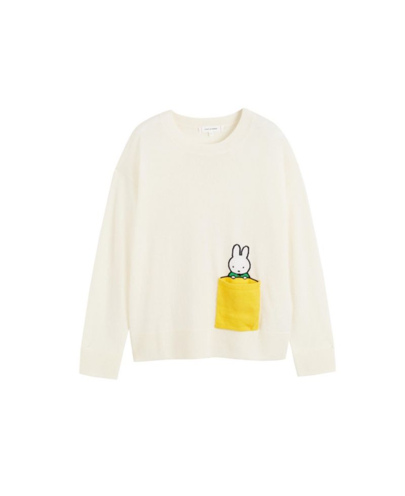Women's Chinti and Parker Miffy Peek-Pocket Sweater