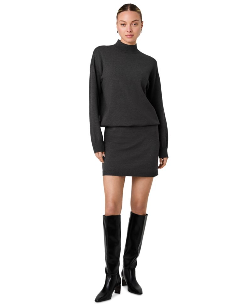 Women's Cosysoft Mock Neck Long-Sleeve Mini Dress