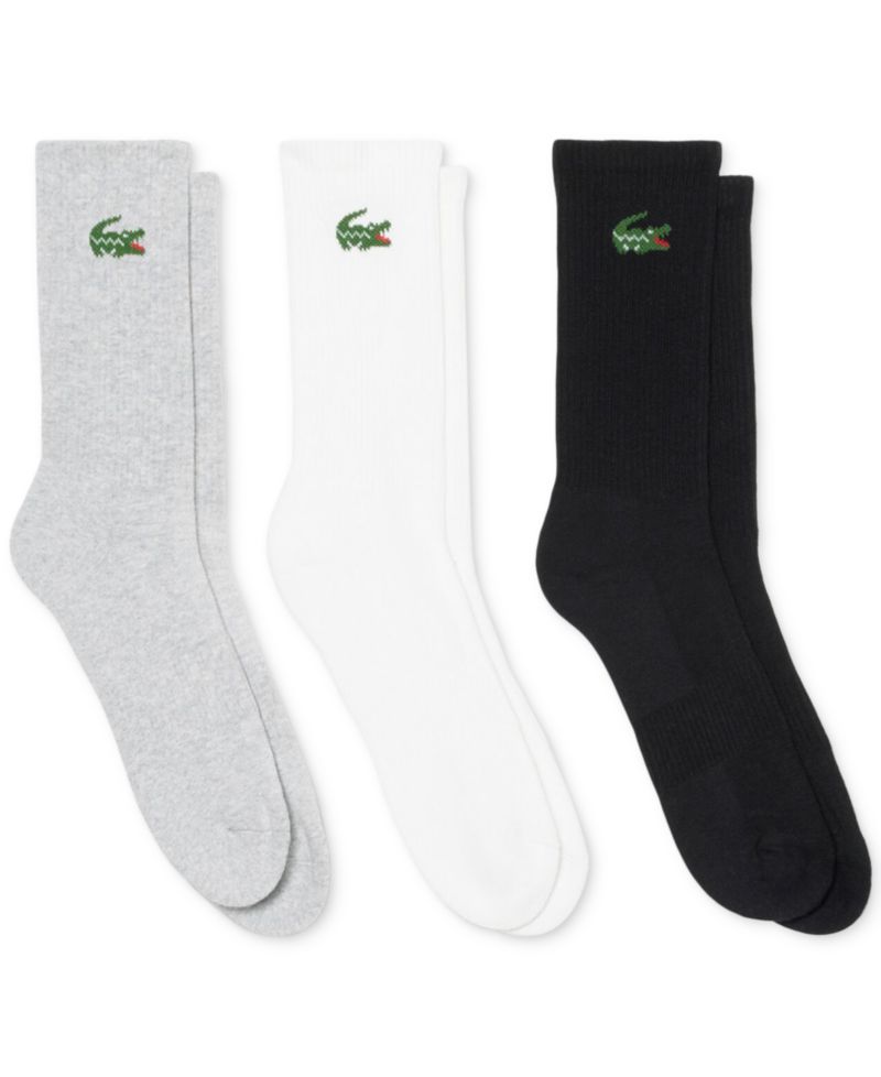 Men's Crew Ribbed Socks, 3-Pack