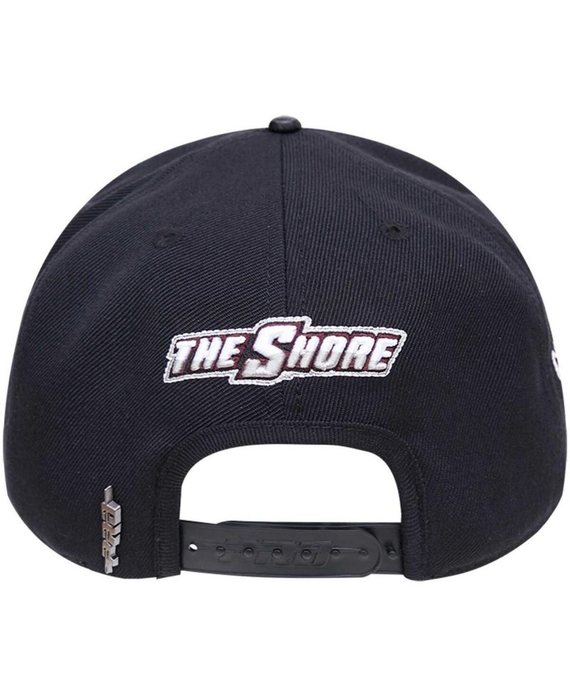 Men's Black Maryland Eastern Shore Hawks Arch Over Logo Evergreen Snapback Hat