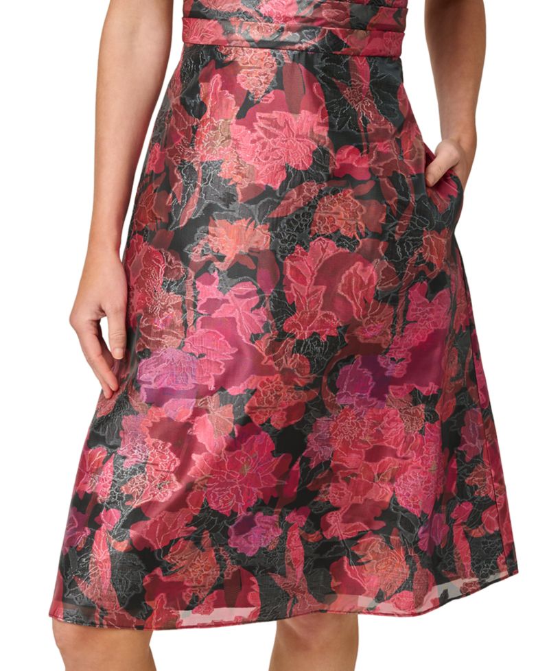 Women's Floral Jacquard Dress