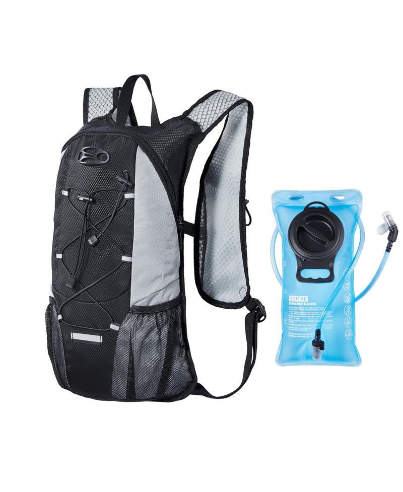 Hydration Backpack with 2L TPU Water Bladder, Lightweight 8L Hiking Daypack for Running and Cycling