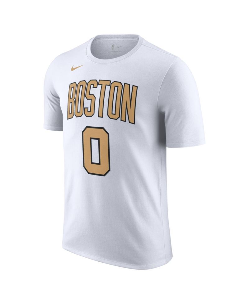 Men's and Women's Jayson Tatum White Boston Celtics 2025/26 City Edition Name & Number T-Shirt