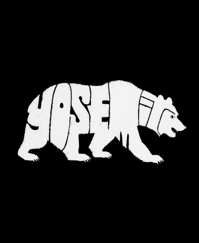 Men's Bear Explore Word Art Graphic Tank Top