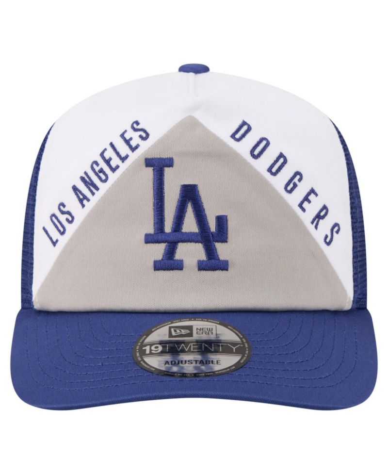 Men's White/Royal Los Angeles Dodgers Retro Cut 19TWENTY Adjustable Trucker Hat