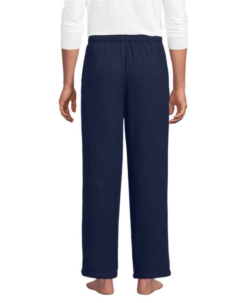 Men's High Pile Fleece Lined Flannel Pajama Pants