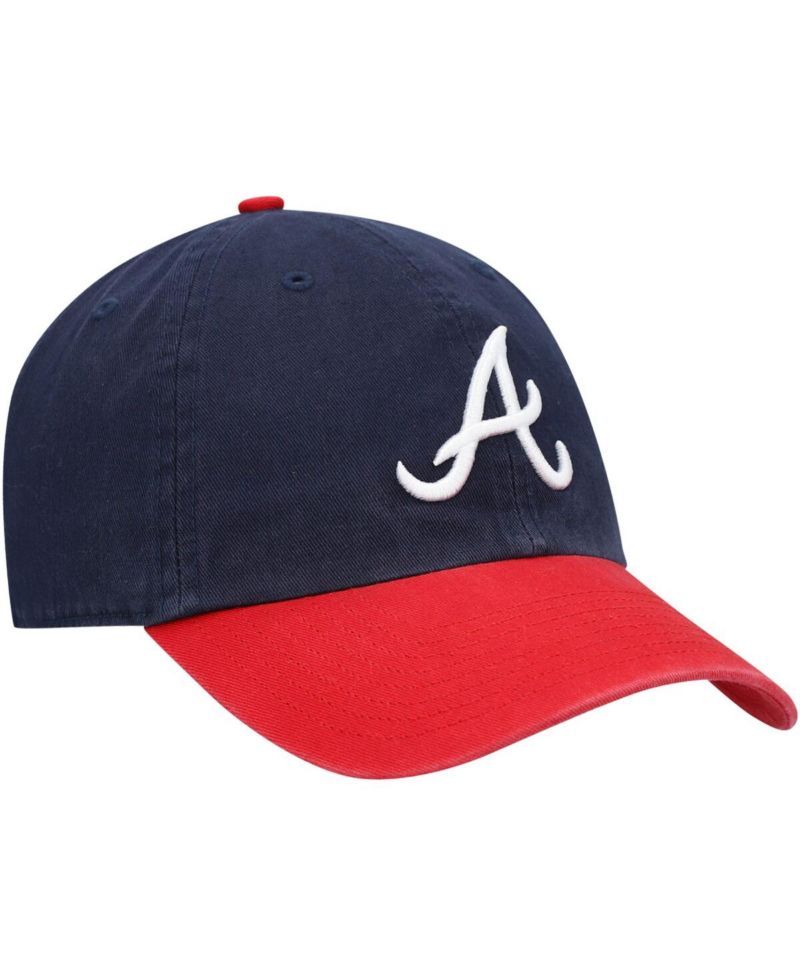 Men's Navy Atlanta Braves Clean Up Adjustable Hat