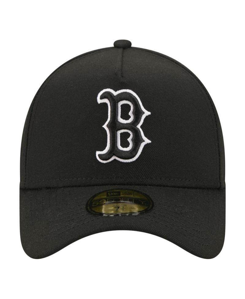 Men's Black Boston Red Sox A-Frame 59FORTY Fitted Hat