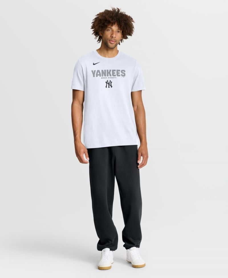 Men's White New York Yankees Bold Team Name T-Shirt