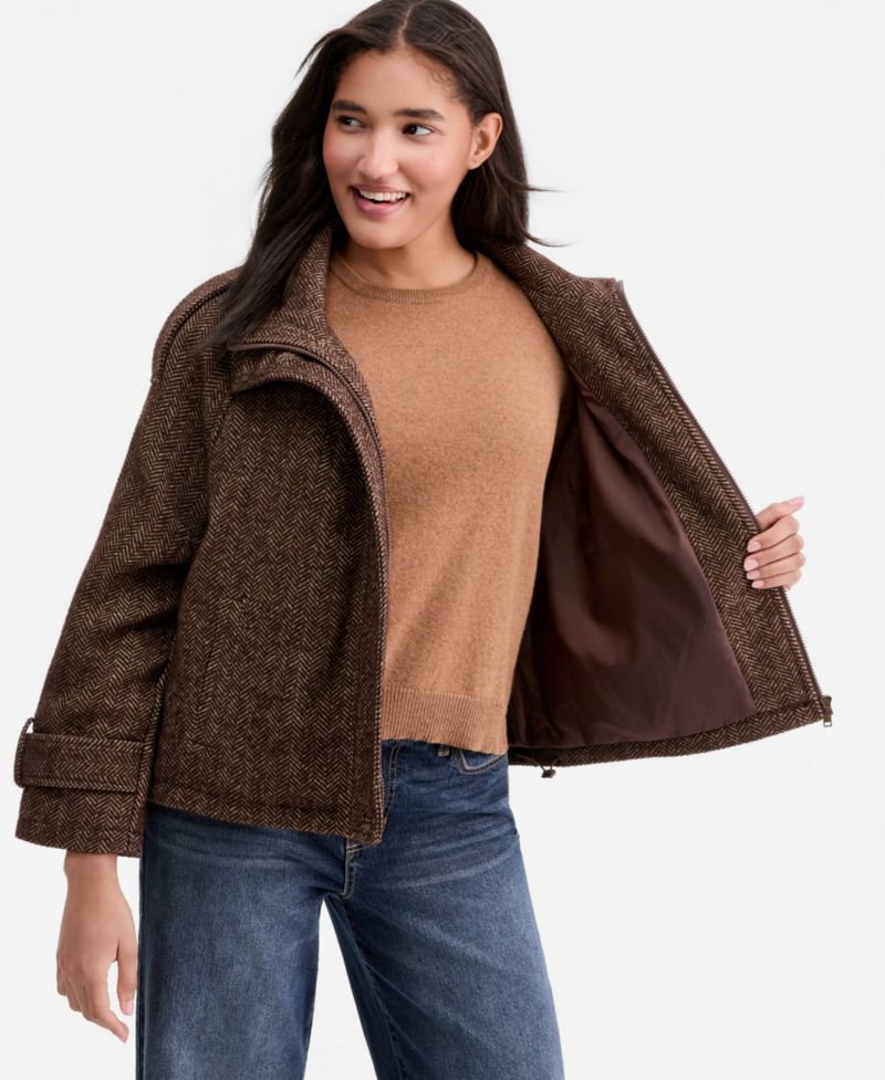 Women's Short-Raglan-Sleeve Coat