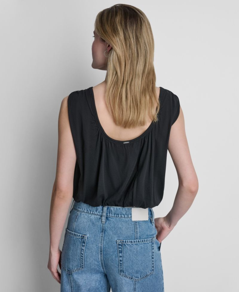 Women's Sleeveless Bubble Top