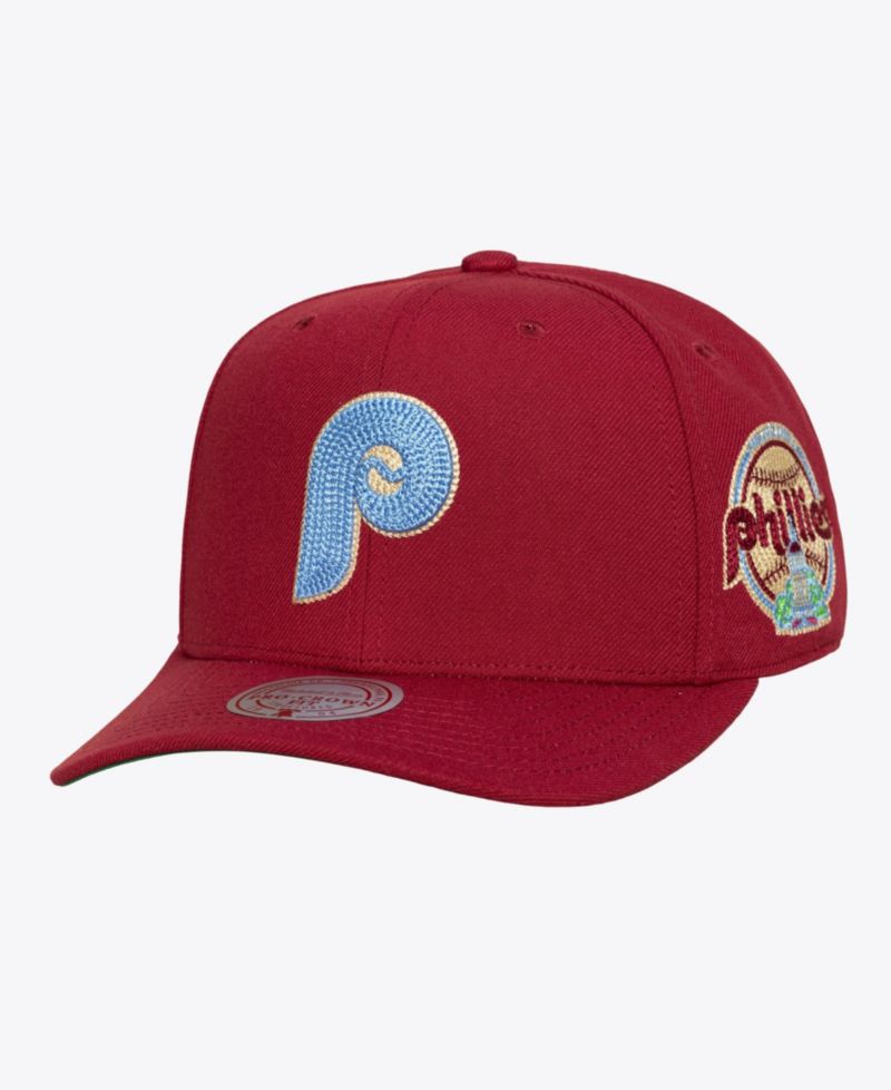 Men's Maroon Philadelphia Phillies Secondary Patch Pro Snapback Hat