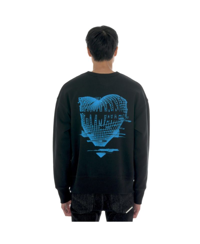 Men's Crystal Crew Sweatshirt in Human Love
