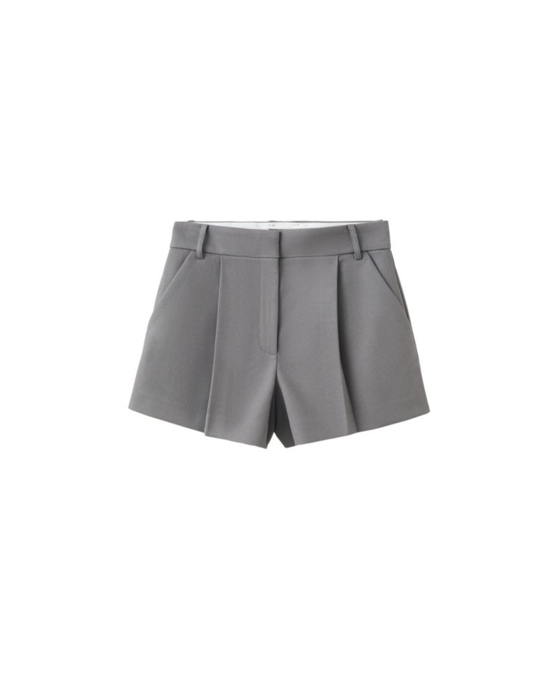 Women's Mid-Rise Pleated Shorts, 4" Inseam