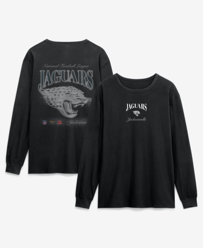 Men's Black Jacksonville Jaguars Midnight Falls Long Sleeve T-Shirt