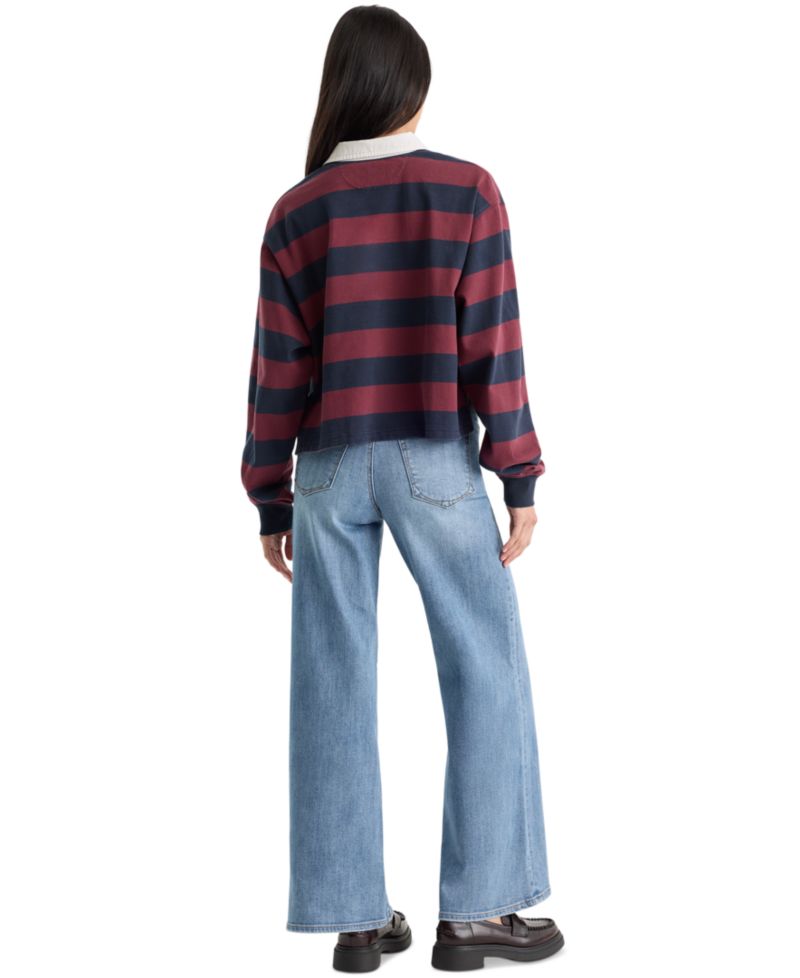 Women's High-Rise Palazzo Ankle Jeans