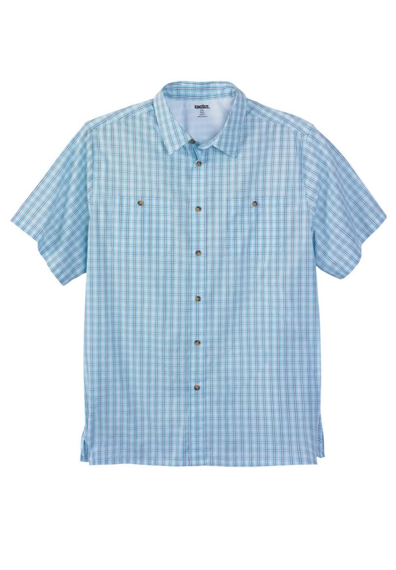 Men's Wrinkle-Resistant Short Sleeve Button Down, Printed
