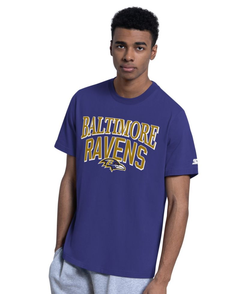 Men's 2-pack Purple/Gray Baltimore Ravens Logo T-Shirt