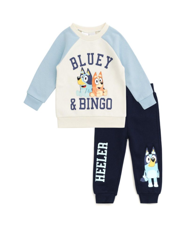 Girls 2-Piece Fleece Sweatshirt and Pants Set