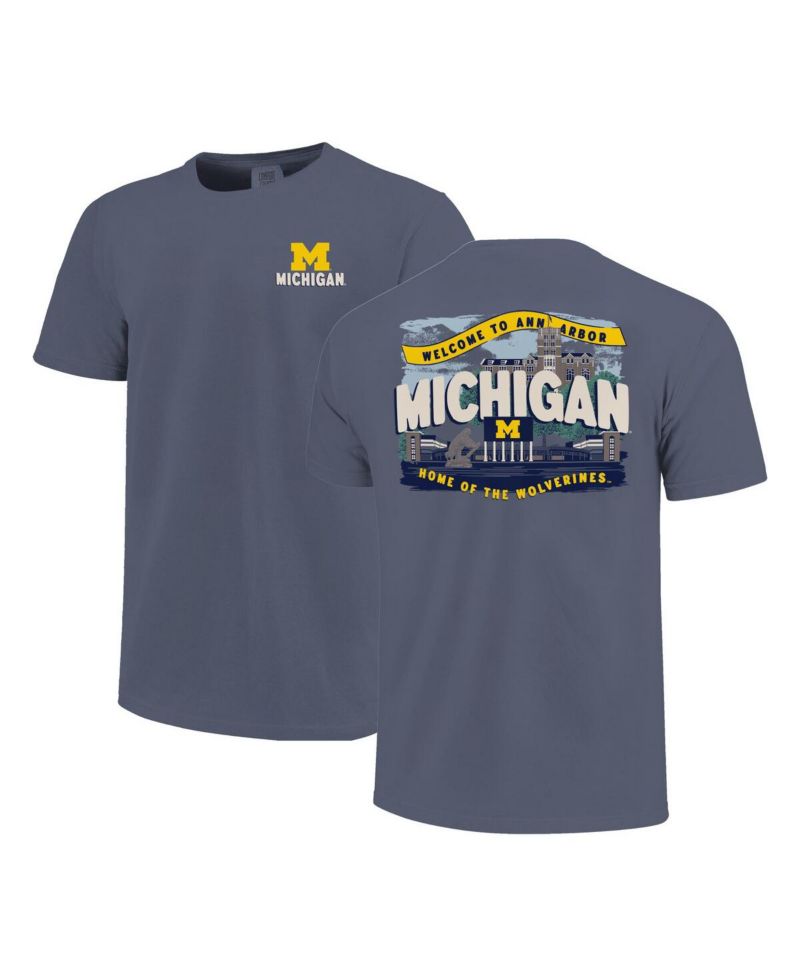 Big Boys and Girls Navy Michigan Wolverines Local Campus Scene T-Shirt