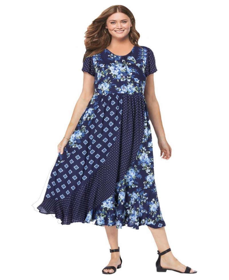 Women's Within Mixed Print Maxi Dress