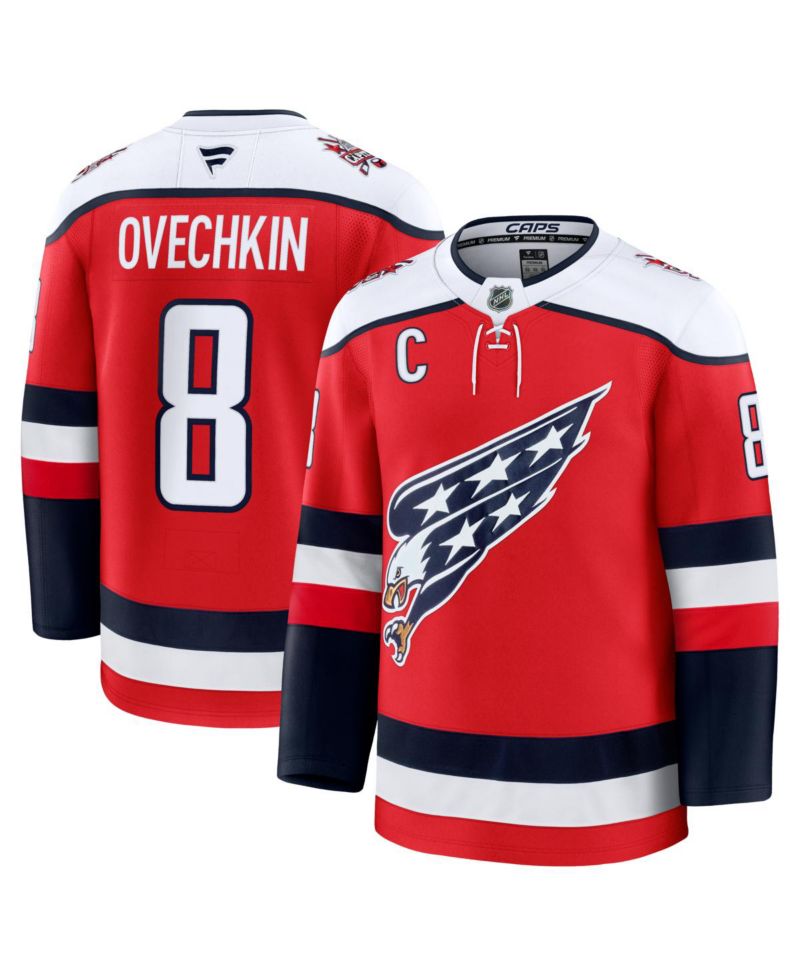 Men's Alexander Ovechkin Red Washington Capitals Alternate Premium Player Jersey