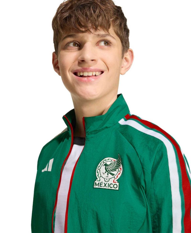 Big Boys and Girls Green Mexico National Team 2026 Full-Zip Game Day Anthem Jacket