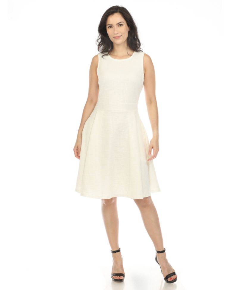 Women's Tweed Fit and Flare Dress
