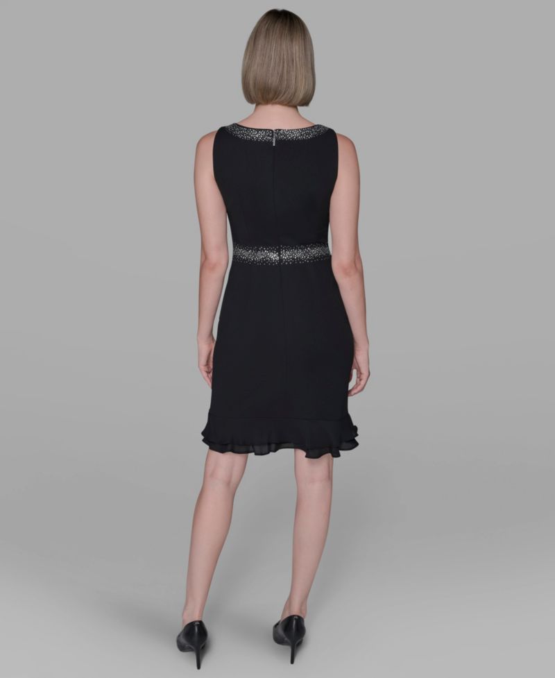 Women's Ruffled-Hem A-Line Dress