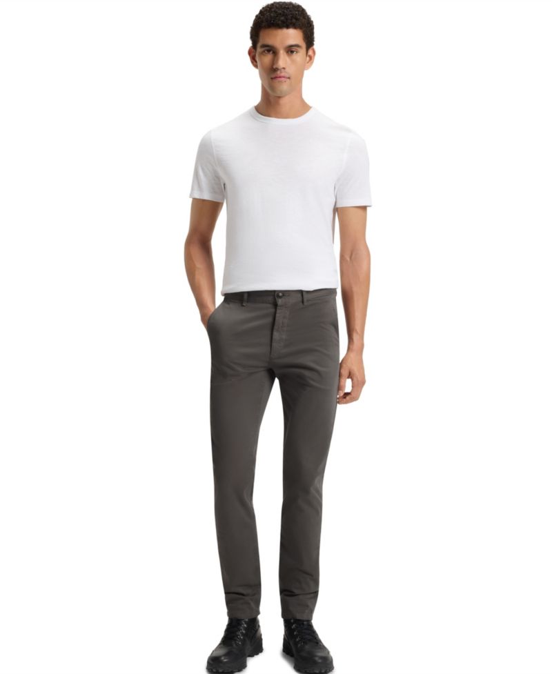 Men's Stretch-Cotton Satin Slim-Fit Chinos